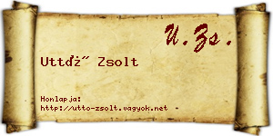 Uttó Zsolt névjegykártya